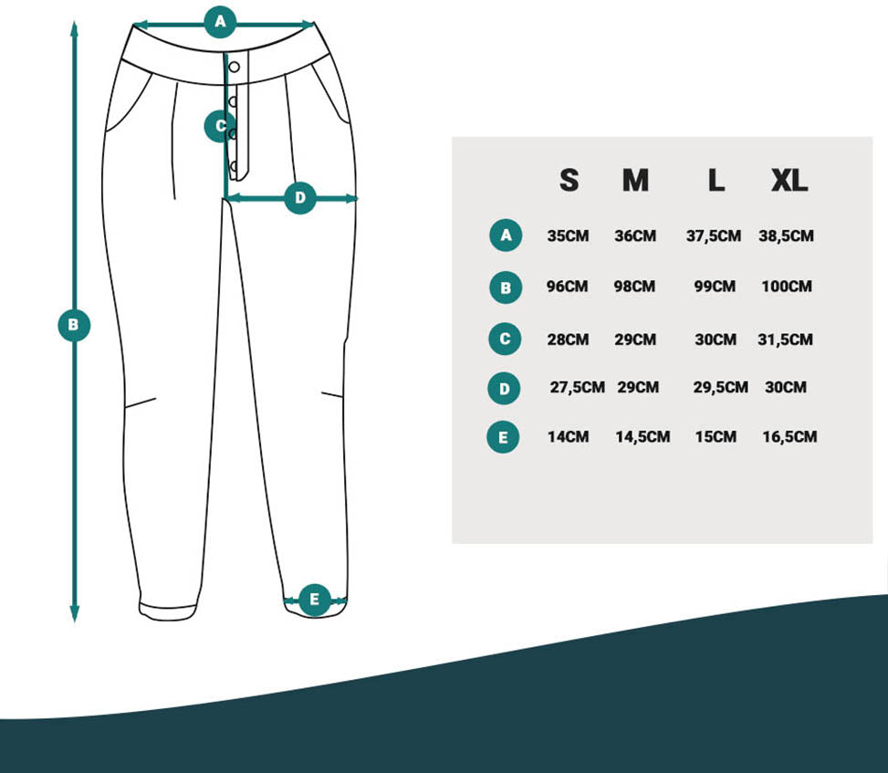 Meinerlei Jogpants Größentabelle